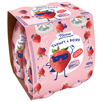 NOVA YOGHURT DRINK ERDBEERE 4X100G