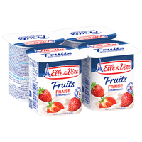 ELLE & VIRE ERDBEERE 4X125G