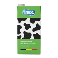 LAIT DEMI-ECREME 12X1L INEX VIS