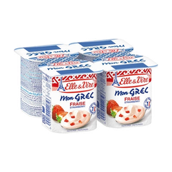 ELLE & VIRE GREC FRAISE 4X125G