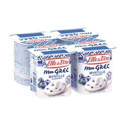 ELLE & VIRE GREC MYRTILLE 4X125G