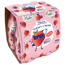NOVA YOGHURT DRINK ERDBEERE 4X100G